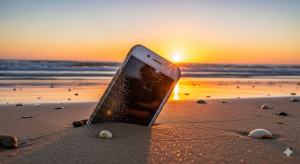 Pesek, voda, vročina – skriti sovražniki pametnega telefona na dopustu